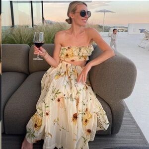 H&M WILDFLOWER COLLECTION BANDEAU and SKIRT SET Pre loved